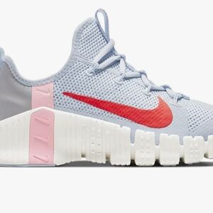 Nike Light Gray and Red Athletic Shoes